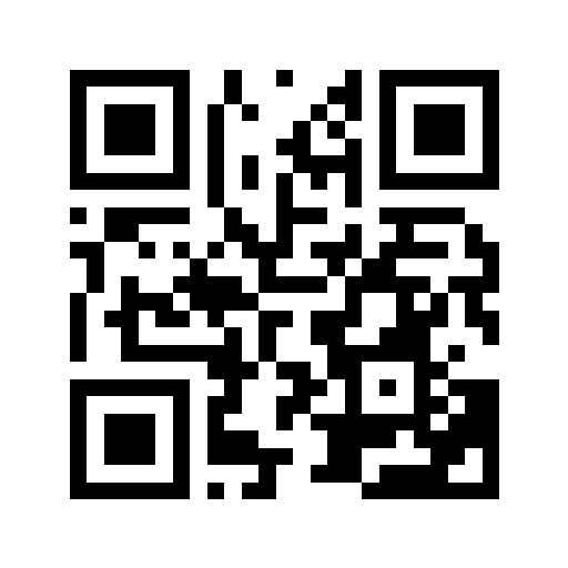 QR-Code zu sahajayoga.de, Schwarz auf Weiß
